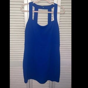 Royal blue mini dress